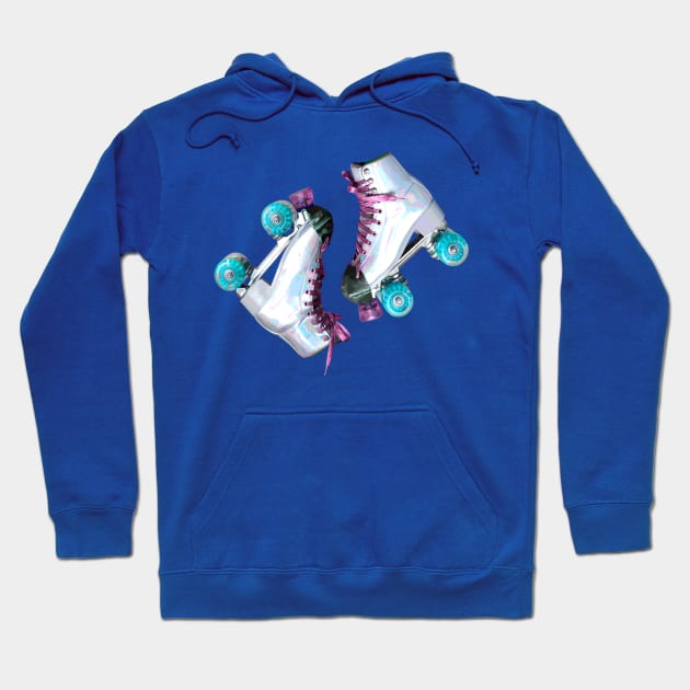 Retro Roller Skates Hoodie by SandraKC